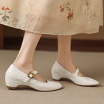Quira™ | Round-Toe Mary Jane Flat