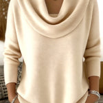 Barbara | Draped Cowl Neck Sweater