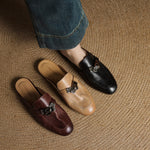 Carla Genuine Leather Mules