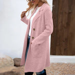 ZAHEKA��� - Casual Long Sleeve Mid Length Coat