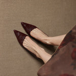 Michèle™ | Elegant Low Heel Court Shoes