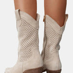 Kaylee | Perforated Ankle Boots