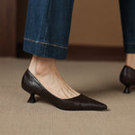 Michèle™ | Elegant Low Heel Court Shoes