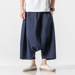 Summer Loose Low-crotch Baggy Cropped Pants