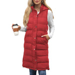 KUTSARA��� - Casual Sleeveless Hooded Long Vest