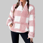 MAPLE��� - Cozy Plaid Fleece Pullover