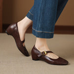Quira™ | Round-Toe Mary Jane Flat