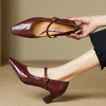 Orvane Mary Jane Leather Pumps