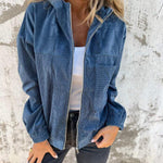 Eloisa Corduroy Zip-Up Jacket