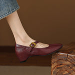 Quira™ | Round-Toe Mary Jane Flat