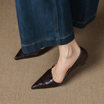 Michèle™ | Elegant Low Heel Court Shoes