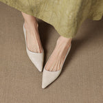 Michèle™ | Elegant Low Heel Court Shoes