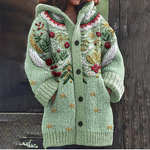 Gerlinde | Festive Hooded Cardigan