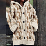 Suzanne | Festive Warm Hooded Cardigan