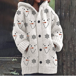 Suzanne | Festive Warm Hooded Cardigan