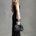 Casual Retro Sporty Black And White Color-blocked V-neck Half-zip Jumpsuit