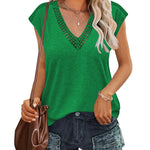 Tank Tops Short Sleeve Shirt- Nadorine (Us Only)