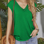 Tank Tops Short Sleeve Shirt- Nadorine (Us Only)