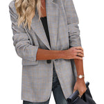 Open Front Work Office Jackets Blazer