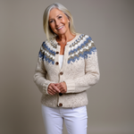 Kathleen | Retro Icelandic Knit Cardigan