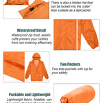 Waterproof Rain Packable Hooded Windbreaker - Nadorine (Us Only)