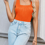 Nadorine Square Neck Tank Tops