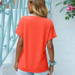 Nadorine Women's Chest Pocket T Shirt Blouses Tops