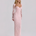 Isabelle Crawford | Lace Maxi Dress with Long Sleeves For Women