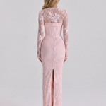Isabelle Crawford | Lace Maxi Dress with Long Sleeves For Women