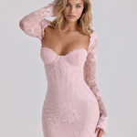 Isabelle Crawford | Lace Maxi Dress with Long Sleeves For Women