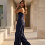 Bianca Laurent | Strapless Wide Leg Jumpsuit For Women