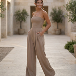 Bianca Laurent | Strapless Wide Leg Jumpsuit For Women