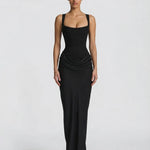 Sienna Laurent | Satin Corset Maxi Dress For Women