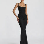 Sienna Laurent | Satin Corset Maxi Dress For Women