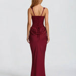Sienna Laurent | Satin Corset Maxi Dress For Women