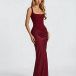 Sienna Laurent | Satin Corset Maxi Dress For Women