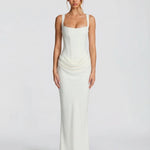 Sienna Laurent | Satin Corset Maxi Dress For Women