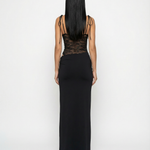 Harriet Collins | Lace Panel Tie-Shoulder Maxi Dress For Women