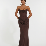 Serena Bellucci | Sheer Mesh Evening Maxi Dress For Women