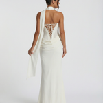 Serena Bellucci | Sheer Mesh Evening Maxi Dress For Women