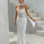 Serena Bellucci | Sheer Mesh Evening Maxi Dress For Women