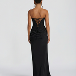 Serena Bellucci | Sheer Mesh Evening Maxi Dress For Women