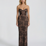 Valentina Rossi | Lace Corset Maxi Dress For Women