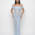 Elena Moretti | Lace Evening Maxi Dress For Women