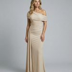 Celeste Moreau | Elegant Off Shoulder Maxi Dress For Women