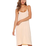 Nadorine Women's Adjustable Spaghetti Strap Chiffon Dress