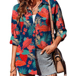 Nadorine Long Sleeve Blouses Casual Tops