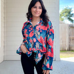 Nadorine Long Sleeve Blouses Casual Tops
