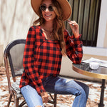 Nadorine Long Sleeve Shirts Square Neck Pleated Tunic Tops