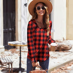 Nadorine Long Sleeve Shirts Square Neck Pleated Tunic Tops